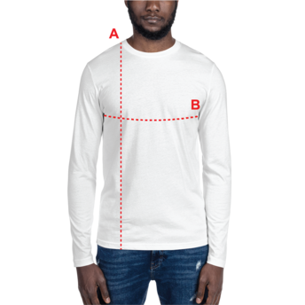 Long Sleeve Fitted Crew Neck Shirt Size Guide