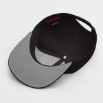 Super Genki Snapback black Cap [Neat Stack Style] bottom view