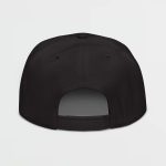 Super Genki Snapback black Cap [Neat Stack Style] back view