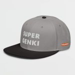 Super Genki Snapback gray/black Cap [Neat Stack Style] left side view