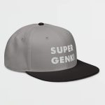 Super Genki Snapback gray/black Cap [Neat Stack Style] right side view