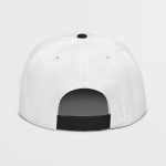 Super Genki Snapback white/black Cap [Neat Stack Style] back view