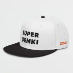 Super Genki Snapback white/black Cap [Neat Stack Style] left side view