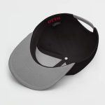Super Genki Snapback black/gray Cap [Neat Stack Style] bottom view