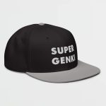 Super Genki Snapback black/gray Cap [Neat Stack Style] right side view