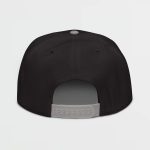 Super Genki Snapback black/gray Cap [Neat Stack Style] back view
