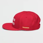 Super Genki Snapback red Cap [Neat Stack Style] left view