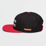 Super Genki Snapback black/red Cap [Neat Stack Style] left view