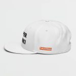 Super Genki Snapback white Cap [Neat Stack Style] left view