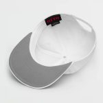 Super Genki Snapback white Cap [Neat Stack Style] bottom view
