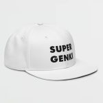 Super Genki Snapback white Cap [Neat Stack Style] right side view