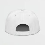 Super Genki Snapback white Cap [Neat Stack Style] back view