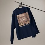 Matsuhiro The Frenchie “I AM A MISFIT BY CHOICE” Printed Premium french navy Sweatshirt