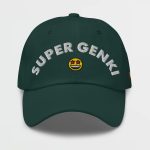 Super Genki Smiley Dad Spruce Cap front view